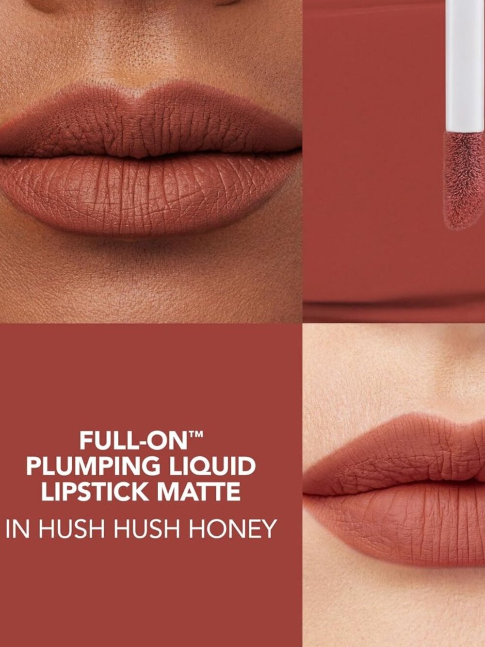 BUXOM Full-On Plumping Liquid Matte Lipstick, 8HR Long Wear, Lip Plumper - Picture 3 of 6